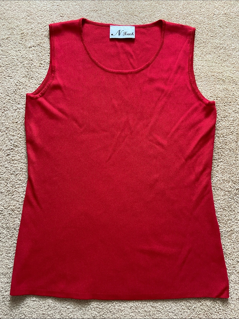 Women’s Red Sleeveless Tank Top